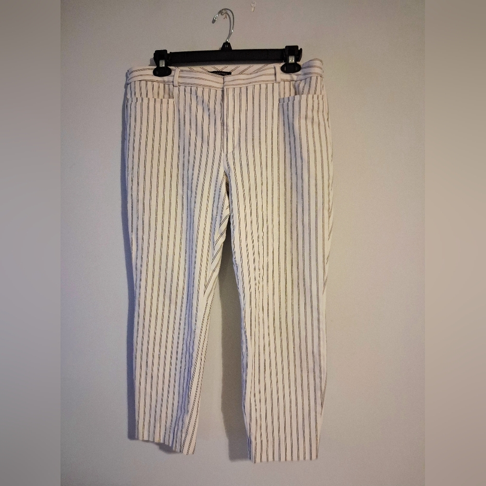 Black And White Striped Women's Pants Size 16